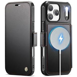 lot 6288 image: PlusnapX for iPhone 17 Pro Max Slim Wallet Case Wireless Charging, Black