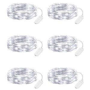 lot 6339 image: Minetom 6 Pack Battery Operated LED Fairy Lights for Christmas Decor