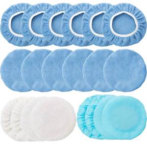 lot 6354 image: Mudder 20 Pcs 5-6 Inch Car Orbital Buffer Pads Polisher Bonnet, Blue