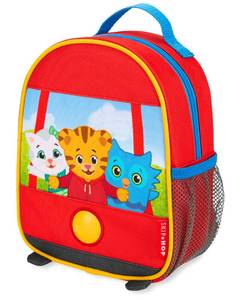 lot 6361 image: Skip Hop x Daniel Tiger Mini Toddler Backpack, Preschool Ages 1-4, Trolley Friends
