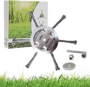 lot 6382 image: 6 Inch Steel Wire Grass Trimmer Head(6 Blades  Nut Kits)