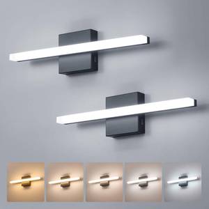 lot 7464 image: Combuh Bathroom Light Fixture Over Mirror, Modern Vanity Lighting Bar Black