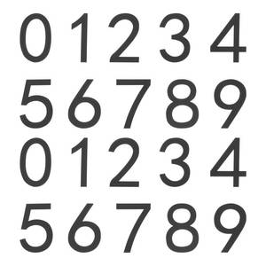 lot 8039 image: uxcell 20Pcs Self Adhesive Mailbox Numbers, 2 Acrylic Door Address Sign Stickers, Raised 3D Effect, for Residence, Apartment, Office Room, Mailbox (Number 0-9, Black)