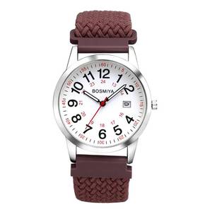 lot 8073 image: Avaner Stretch Band Wrist Watches Braided Strap Easy Reader Large Face Quartz Watch for Men Women