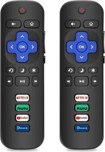 lot 8087 image: Gotellx 2 Pack Replacement Remote Controls for Roku TV