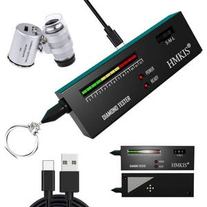 lot 8102 image: HMKIS Diamond Tester Pen with 60X Jewelry Loupe (Non-Rechargeable)