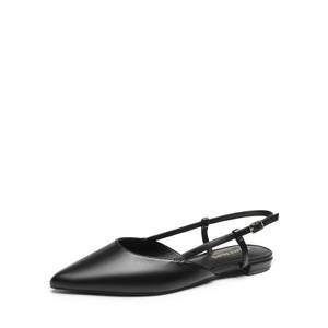 lot 8120 image: DREAM PAIRS Womens Slingback Dress Ballet Flats,All Black-Pu,8