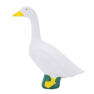 lot 9462 image: CCYLEZ 7.1 Inches Desk Goose Statue - Small Goose Figurine for Home Decor, Desktop & Porch Decoration, Resin Mini Yard Ornament, White
