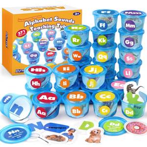 lot 9463 image: Joyreal 271 PCS Alphabet Learning Toys for 3-5, 26 Alphabet Soup Sorters