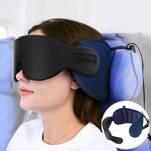 lot 9471 image: SARISUN Travel Pillow for Airplanes Sleep, Seat Strap for Stable Support