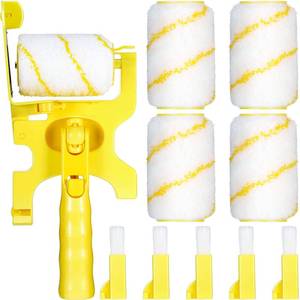 lot 9494 image: 9 Piece Paint Edger Roller Kit, Extension Pole Compatible, Removable Head