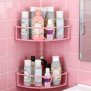 lot 10180 image: Otoolling 2 Pack Pink Heart Corner Shower Caddy No Drilling Pink Shower Shelves Coquette Corner Caddy with 5 Adhesive Hooks Sweet Decor for Bathroom Kitchen Bedroom