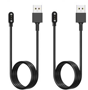 lot 10192 image: Acediar 2-Pack 3.3FT Smart Watch Charger Magnetic USB Charging Cable for Letsfit Willful YAMAY SW023 ID205L SW021 ID205U ID205S SW025 Uwatch 3S