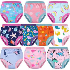 lot 10234 image: BIG ELEPHANT 10-Pack Toddler Potty Training Underwear Soft 100% Cotton