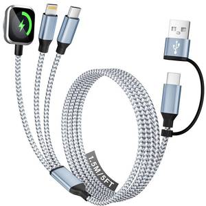 lot 10238 image: Travel Essentials 3 in 2 Multi Charging Cable for iWatch ChargeriPhone17-8