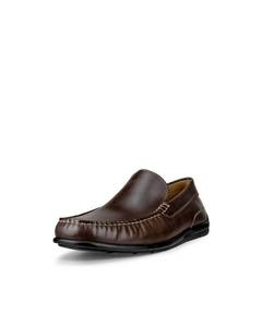 lot 11002 image: ECCO Classic MOC 2.0 Moccasin Coffee Size 6-6.5  Retail $139.95