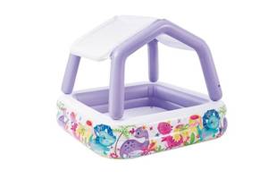 lot 11012 image: Intex Sun Shade Inflatable Pool 62x62x48 Inches