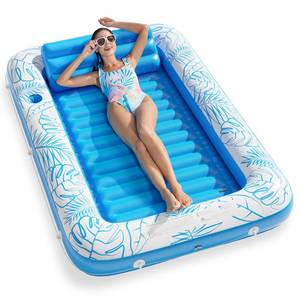 lot 11991 image: Jasonwell Inflatable Tanning Pool Lounger Float