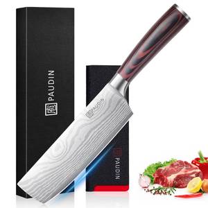 lot 12237 image: PAUDIN Nakiri Knife 7 High Carbon Stainless Steel