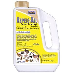 lot 12240 image: Bonide Repels-All Animal Repellent Granules, 3 lbs.