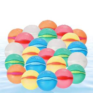 lot 12257 image: AICZMLU Reusable Water Balloons 24-Pack Quick Fill