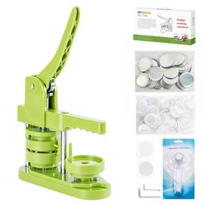 lot 13494 image: Button Maker Machine 58mm - (3rd Gen) Installation-Free 58mm(2.25in) DIY Pin Badge Button Maker Press Machine Badge Punch Press with Free 100pcs Button Parts&Pictures&Circle Cutter