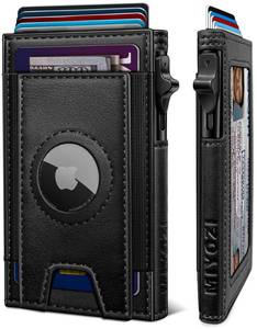 lot 14472 image: miyozi Airtag Wallet for Men, Slim Pop Up Credit Card Holder RFID Blocking Mens Minimalist wallet for 7-9 Cards ID Window, with Gift Box