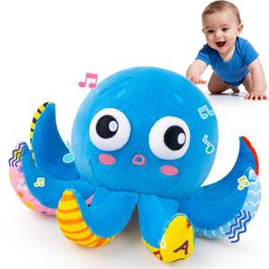 lot 14481 image: Toys for 1 Year Old Boy, Musical Moving Octopus Plush Toddler Toys Age 1-2