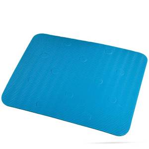 lot 14485 image: Waterproof Shower Chair Cushion Soft Foam Pad for Shower Seat Inside Bathroom, Non Slip Stripes Surface Bathtub Mat with Stickable Backing, Bath Rug Dry Quickly