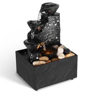 lot 19694 image: PRETYZOOM Portable Resin Tabletop Fountain Ornament 6.68X4.32X3.54in