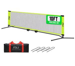 lot 19697 image: FDLS Portable 10FT Small Pickleball Net with Carry Bag for Indoor&Outdoor