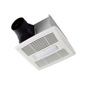 lot 19698 image: Broan-NuTone AE110L Roomside Exhaust Fan with LED Light for Bathroom  White