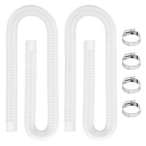 lot 19705 image: 1.5 Pool Hoses for Above Ground Pools, Pool Pump Hoses 1.5 x 59L, 2 Pack
