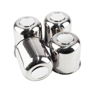 lot 19742 image: DewFlew 4Pcs 4.25 Stainless Trailer Wheel Center Caps, 4.29 H Chrome