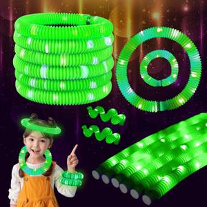 lot 20112 image: ERGDUTNK Green 6PCS Glow Sticks Stocking Stuffers Party Favors-Glow in The Dark Party Supplies for Kids and Adults, Perfect for Festivals, Birthday Parties, Raves, Concerts, and Camping Decorations