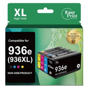 lot 20136 image: 936XL 936e Ink Cartridges Replacement for HP OfficeJet Pro 9125e 9120e
