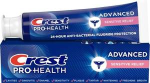 lot 20142 image: Crest Pro-Health Advanced Sensitive & Enamel Shield Toothpaste, 5.1 Ounce (Pack of 1) - Packaging May Vary
