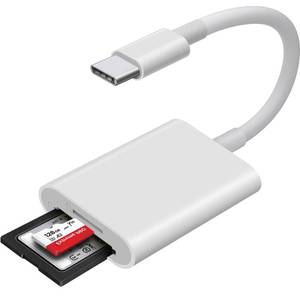 lot 20146 image: USB C SD Card Reader, WNXSLOAD SD Card Adapter with SD MicroSD Dual Slots for iPhone 15 16 iPad Mac MacBook Laptop, USB-CTypeC High-Speed Trail Camera Memory Card Reader, Plug & Play - 2 Slots
