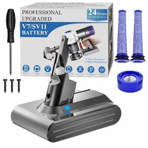 lot 20153 image: BOTKK Professional Replacement for Dyson V7 Battery Replacement SV11, Compatible with Dyson V7 Motorhead Animal Absolute Trigger Fluffy HEPA CarBoat Mattress Vacuum 225403 229687
