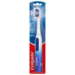 lot 20160 image: Colgate 360 Vibrate Deep Clean Battery Powered Electric Toothbrush, Soft