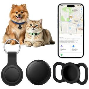 lot 20170 image: GPS Tracker for DogsCats, Smart Collar with Real-Time Location - Pet Location Tracker with Holder, No Monthly FeeNo SIM Card, Works with iOS Find My, Ultra-Slim, IP68 Waterproof,Compact Design