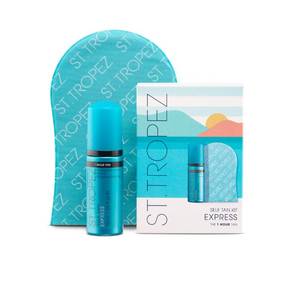 lot 20178 image: St.Tropez Self Tan Express Mini Kit Travel-Sized LightMediumDark 1-3 Hour Express Mousse and Tanning Applicator Mitt, Even & Natural, Vegan