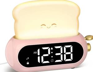 lot 6309 image: Netzu Digital Alarm Clock with Nightlight Dimmer Nap Function