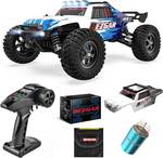 BEZGAR HM124 Brushless RC Car - 1:12 Scale 52+KM/H High Speed RC Truck, 4x4 Offroad Waterproof for All Terrains, Hobby Grade Remote Control Truck for Adults and Kids Boys with Rechargeable Battery