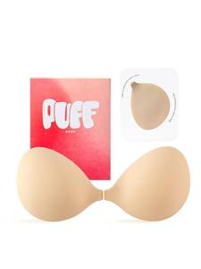 lot 2213 image: PUFF BODY Sticky Bra for Women, Adhesive Bra Push-Up (C Cup, Beige)