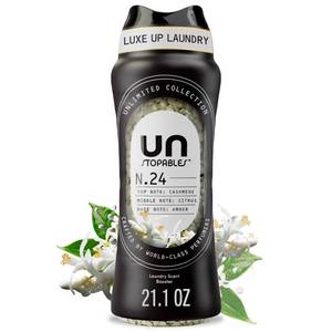 lot 2214 image: Downy Unstopables Unlimited Collection In-Wash Laundry Scent Booster Beads, No. 24, Fine Fragrance, Long-Lasting Fresh Scent Beads, 21.1 oz