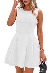 lot 2233 image: PRETTYGARDEN Womens A Line Elegant Summer Cocktail Dresses, White,S