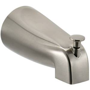 lot 2236 image: Slip Fit Tub Spout with Pull-Up Diverter for 12 in Copper Tube