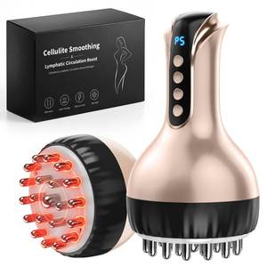 lot 2271 image: OVGIAP Lymphatic Drainage Massager & Anti-Cellulite Massage Tool, Body Sculpting Device for Legs, Arms & Stomach, Supports Smoother Skin, with Gentle Warming & Vibration (Rosegold)