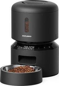 lot 3914 image: PETLIBRO Automatic Cat Feeder �� 3L Programmable Pet Food Dispenser with Airtight Storage, Timed Portion Control, Voice Meal Call & Dual Power Supply, Clog-Free Healthy Feeding for Cats & Small Dogs